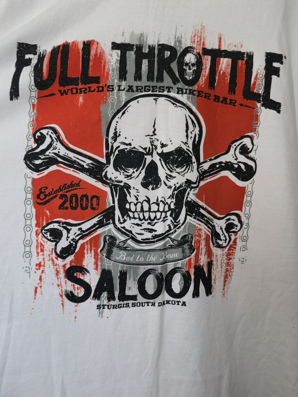 Full Throttle Long Sleeve - White, Orange, Gray & Black